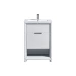KubeBath Nudo NUDO24-GW Modern Bathroom Vanity