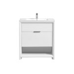 KubeBath Nudo NUDO32-GW Modern Bathroom Vanity