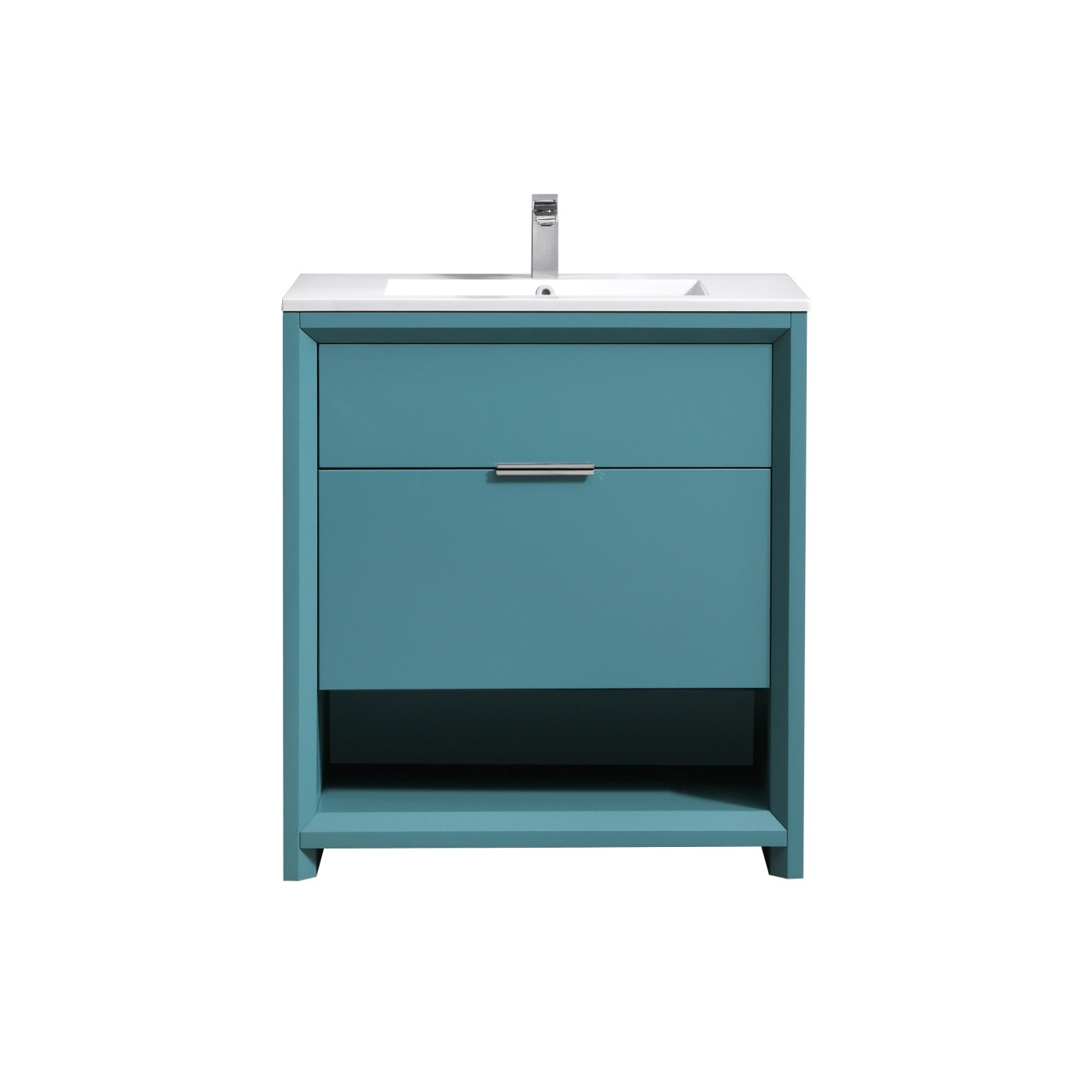 NUDO32-TG_6 KubeBath Nudo NUDO32-TG Modern Bathroom Vanity - Image 1