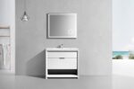KubeBath Nudo NUDO36-GW Modern Bathroom Vanity - Image 7