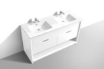 KubeBath Nudo NUDO60D-GW Double Sink Bathroom Vanity - Image 8