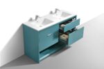KubeBath Nudo NUDO60D-TG Double Sink Bathroom Vanity - Image 5