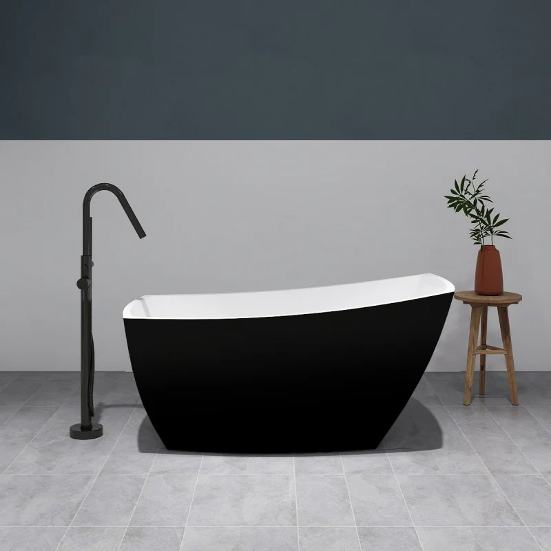 1 Bain Signature Lorraine 59-BK Freestanding Bathtub - Image 1