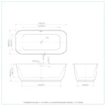 Bain Signature Milton 67 Freestanding Bathtub - Image 8
