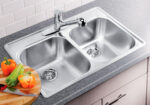 Blanco 400001 ESSENTIAL 2 Stainless Steel Double Bowl Drop-in Kitchen Sink - Image 2