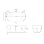 Bain Signature Elias 67 Freestanding Bathtub - Image 8