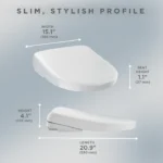 Toto Washlet S7A SW4735#01 Round Electric Smart Bidet Toilet Seat - Image 3