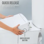 Toto Washlet S7A SW4735#01 Round Electric Smart Bidet Toilet Seat - Image 5