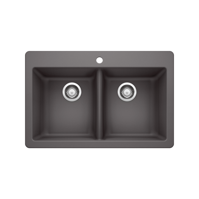 Untitled design - 2026-02-23T145115.239 Blanco 401424 Horizon 210 SILGRANIT Double Bowl Dual Mount Kitchen Sink - Image 1