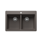 Blanco 402913 Horizon 210 SILGRANIT Double Bowl Dual Mount Kitchen Sink