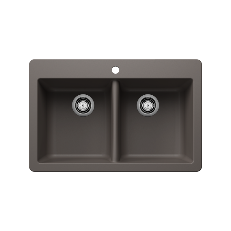 Untitled design - 2026-02-23T150100.591 Blanco 402913 Horizon 210 SILGRANIT Double Bowl Dual Mount Kitchen Sink - Image 1