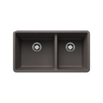 Blanco 402921 Precis U 1¾ SILGRANIT Double Bowl Undermount Kitchen Sink