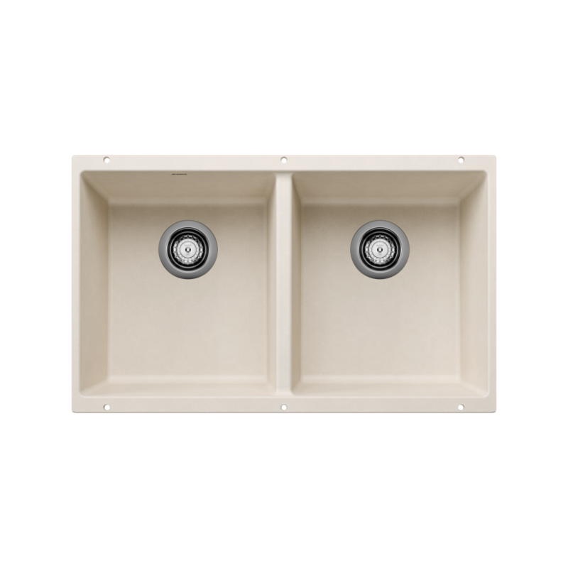 Untitled design (46) Blanco 402877 Precis U 2 SILGRANIT Double Bowl Undermount Kitchen Sink - Image 1