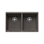 Blanco 402922 Precis U 2 SILGRANIT Double Bowl Undermount Kitchen Sink