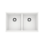 Blanco 401705 Precis U 2 SILGRANIT Double Bowl Undermount Kitchen Sink