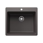 Blanco 403652 Liven 25 SILGRANIT Cinder Dual-Mount Kitchen Sink