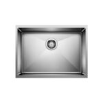 Blanco 401517 QUATRUS R15 U 1 Medium Stainless Steel Single Bowl Undermount Kitchen Sink
