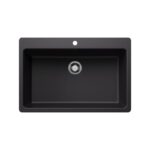 Blanco 403597 Liven 33 Super Single SILGRANIT Single Bowl Dual-Mount Kitchen Sink