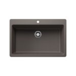Blanco 403632 Liven 33 Super Single SILGRANIT Single Bowl Dual-Mount Kitchen Sink