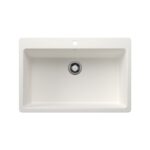 Blanco 403628 Liven 33 Super Single SILGRANIT Single Bowl Dual-Mount Kitchen Sink
