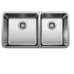 Blanco 402244 FORMERA U 1¾ Stainless Steel Double Bowl Undermount Kitchen Sink