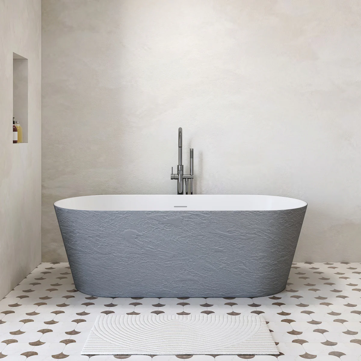 1 Bain Signature Annalise 67 Stone Bathtub - Image 1