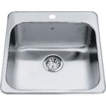 Kindred Steel Queen QSL2020-7-1 Single Bowl Drop In Sink