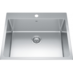 1 Kindred Brookmore BSL2125-9-1 Drop-In Single-Bowl Sink - Image 1