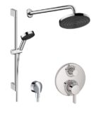 Hansgrohe Pulsify SKH1 Thermostatic Shower Kit Round