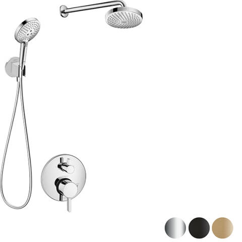 1 Hansgrohe Select SKH7 Pressure Balance Shower Kit Round - Image 1