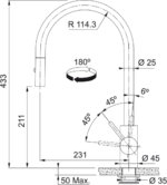 Franke Eos Neo EOS-PD Single Hole Pull Down Kitchen Faucet - Image 2