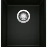 BLANCO Precis U .75 Bowl Undermount Silgranit Sink - Coal Black 402657
