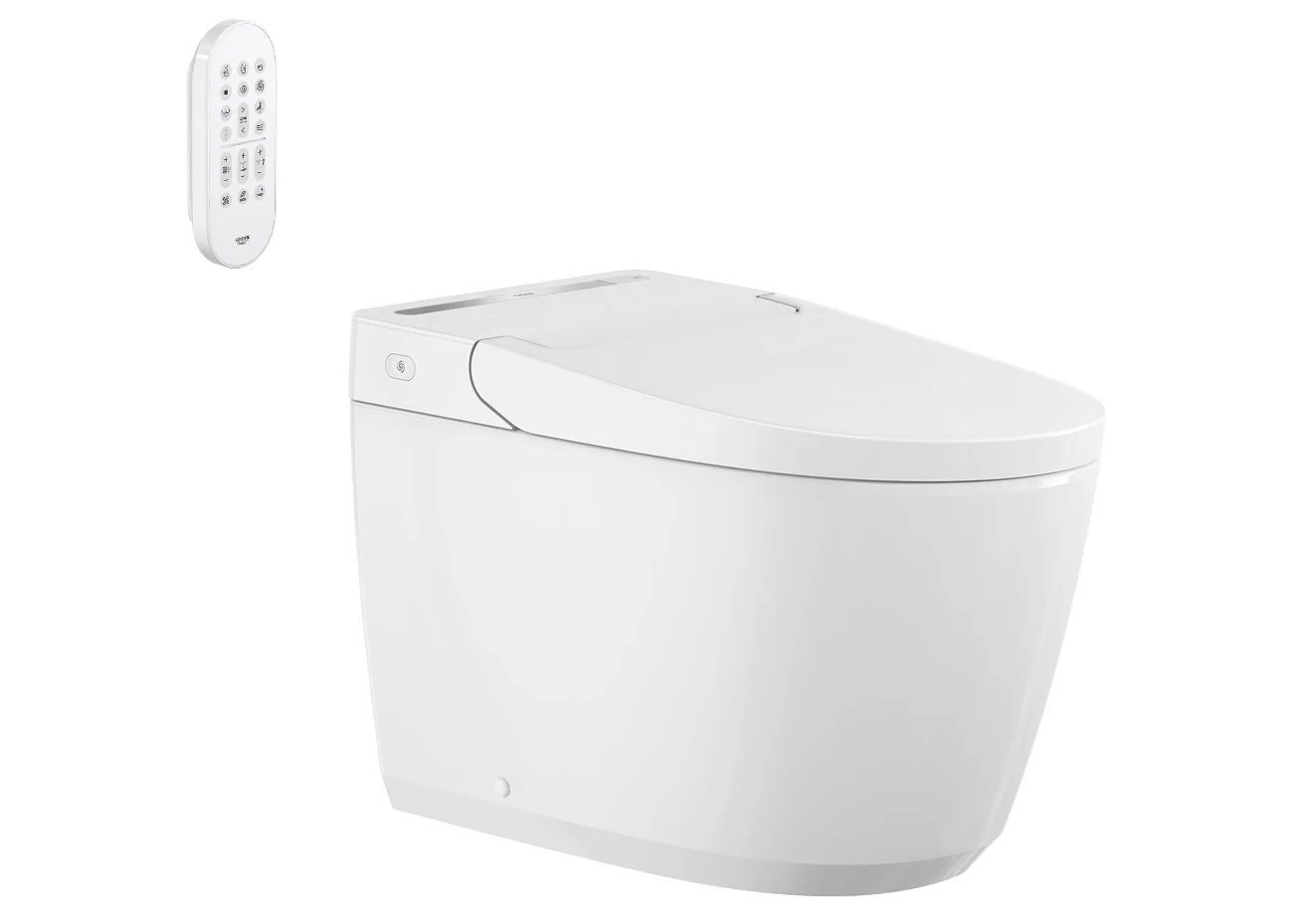 Sensia_SiloRight_131886SH00.020_0002_JULY2025_1 Grohe Sensia 131886SH00 Electronic Bidet Toilet, 1.28/0.8 gpf - Image 1