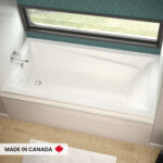MAAX Exhibit 6032 IF 105514 Acrylic Alcove Right-Hand Drain Bathtub - Image 2