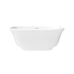 Neptune Arta 5931 Acrylic Freestanding Center Drain Bathtub in White