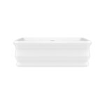 Neptune Loira 7133 Acrylic Freestanding Center Drain Bathtub in White - Image 2